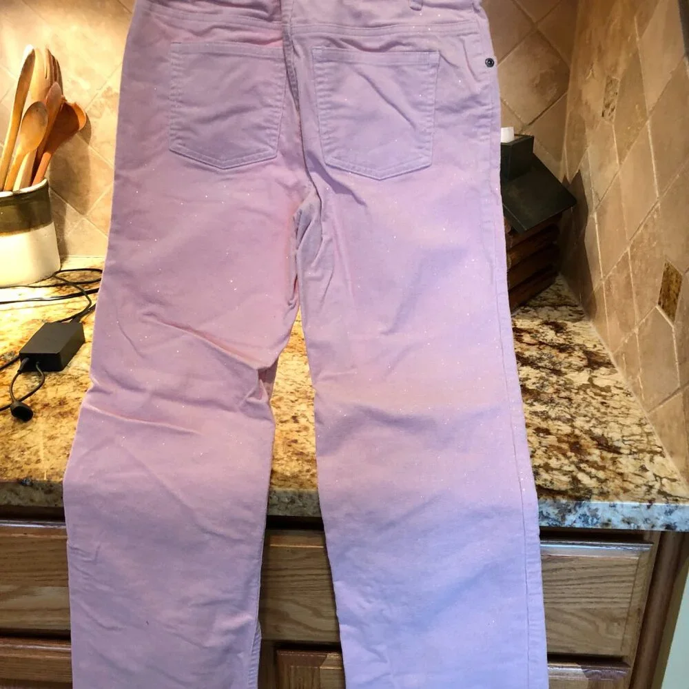 Old Navy Girl's Corduroy Pants Pink Sparkle 14
